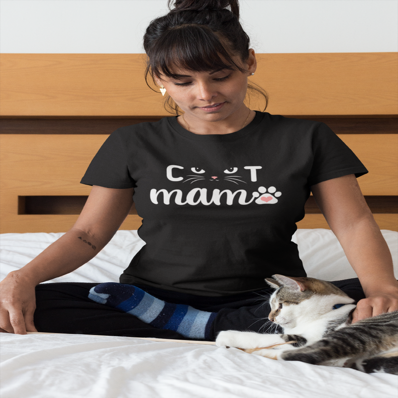 Cat mama Jersey T Shirt - Sinna Get