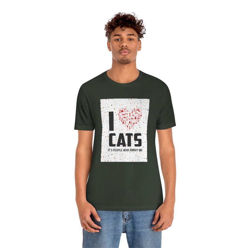 I love Cats Jersey T Shirt