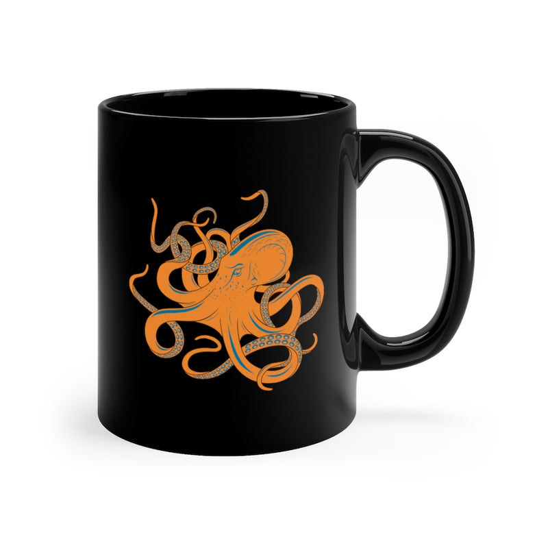 Orange octopus Mug 11oz