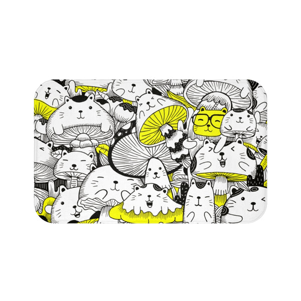 Cats and Mushroom Bath Mat - Sinna Get