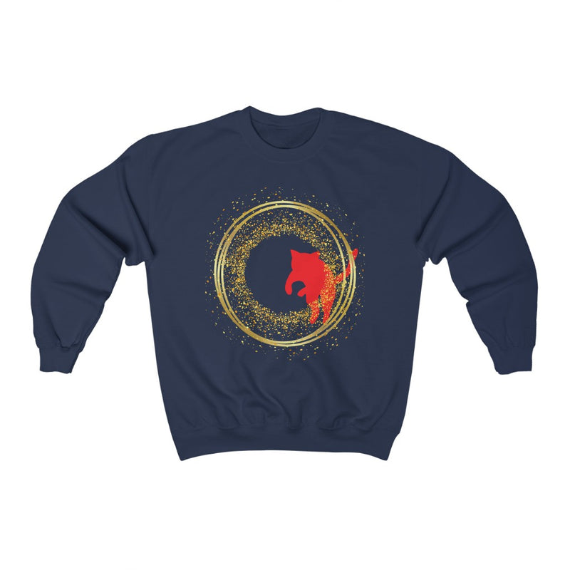 Jumping Cat Crewneck Sweatshirt - Sinna Get