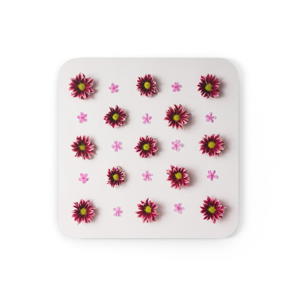 Flowers Corkwood Coaster Set of 4 - Sinna Get