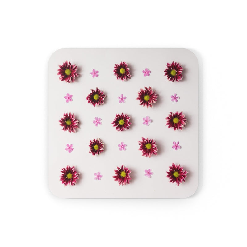 Flowers Corkwood Coaster Set of 4 - Sinna Get