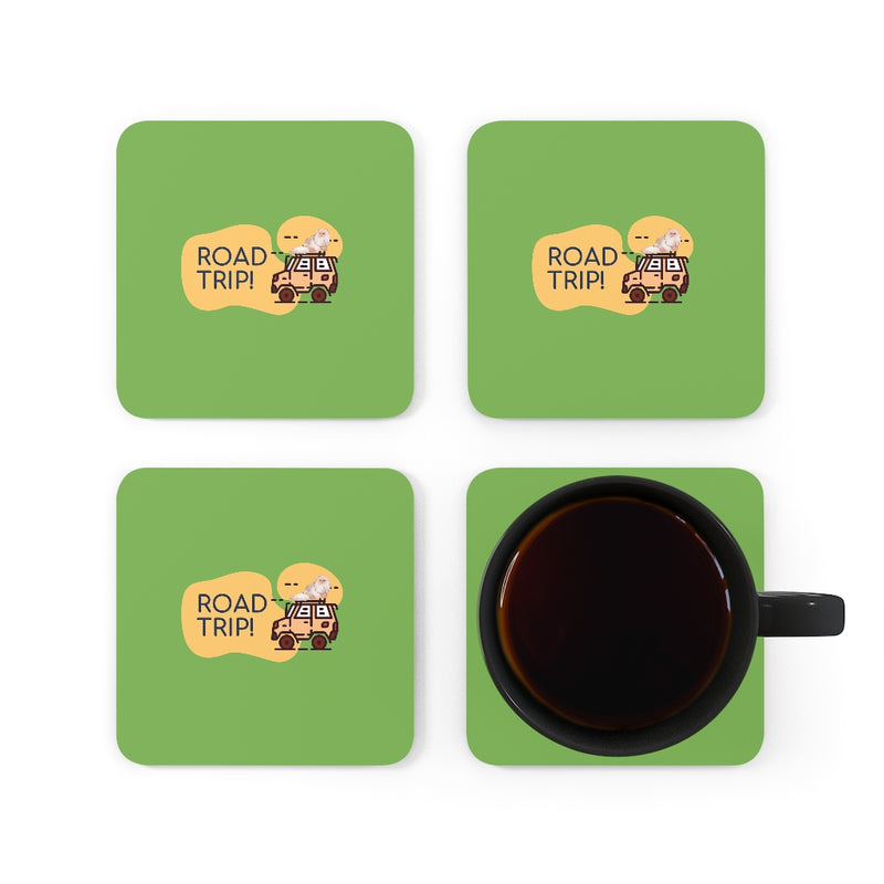 Road Trip Corkwood Coaster Set of 4