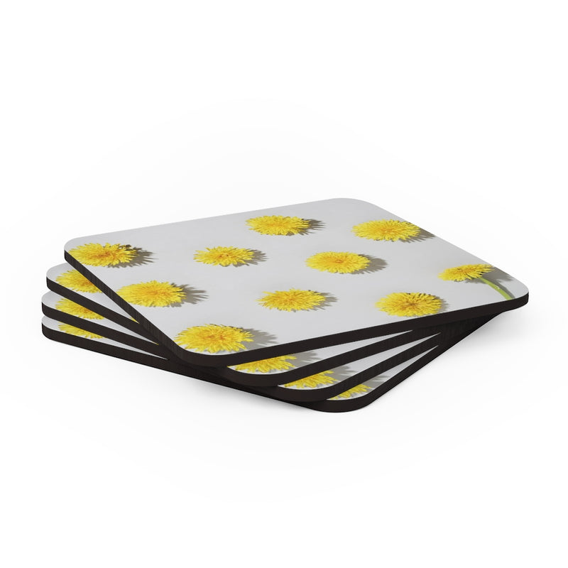 Dandelion Corkwood Coaster Set of 4 - Sinna Get