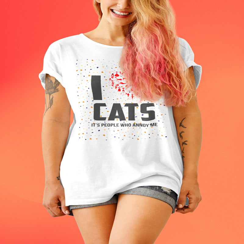 I love Cats Jersey T Shirt - Sinna Get