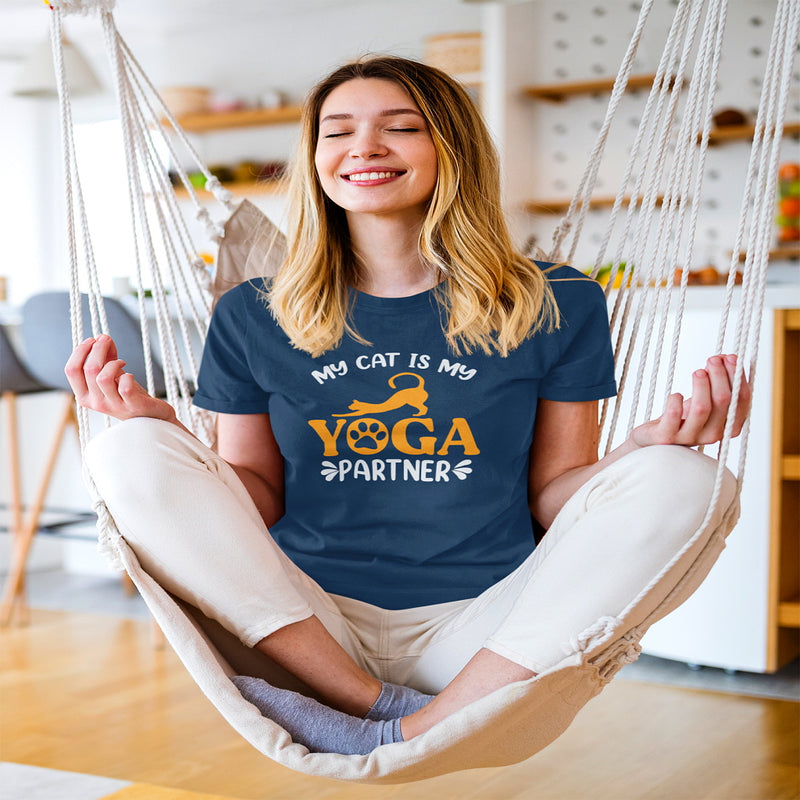 My Cat is My Yoga Partner T Shirt