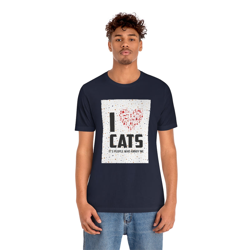 I love Cats Jersey T Shirt