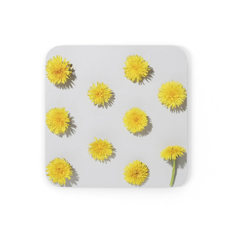 Dandelion Corkwood Coaster Set of 4 - Sinna Get