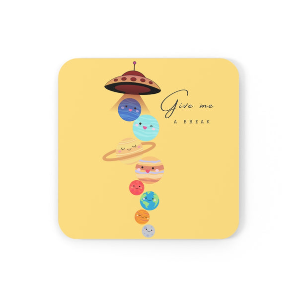 Give me a break Corkwood Coaster Set of 4