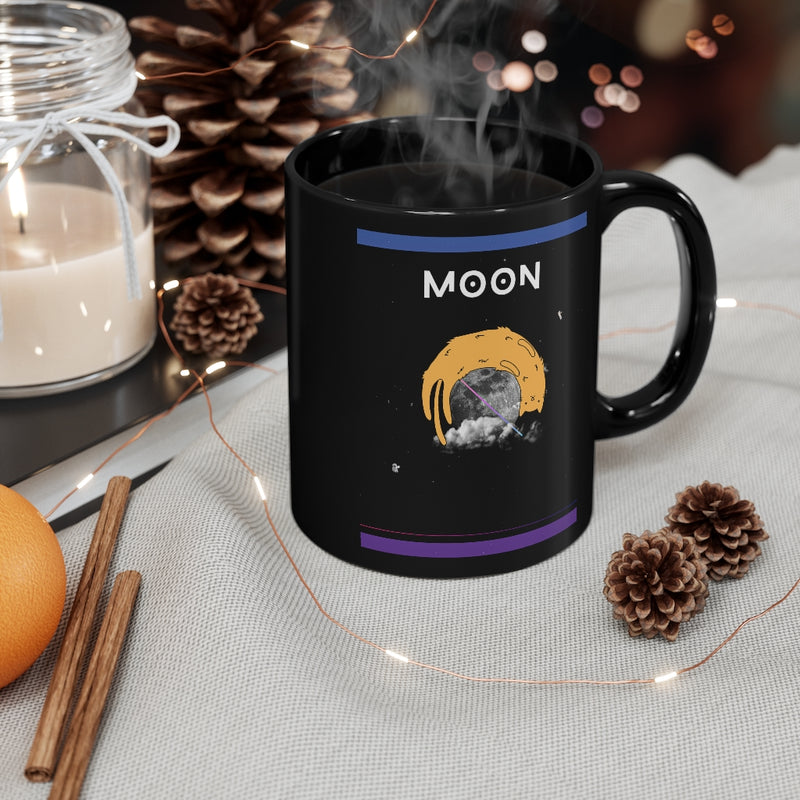 Cat with Moon Mug 11oz - Sinna Get