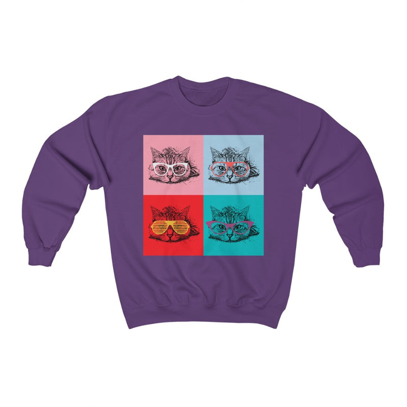 Cats with wearing glasses Crewneck Sweatshirt - Sinna Get