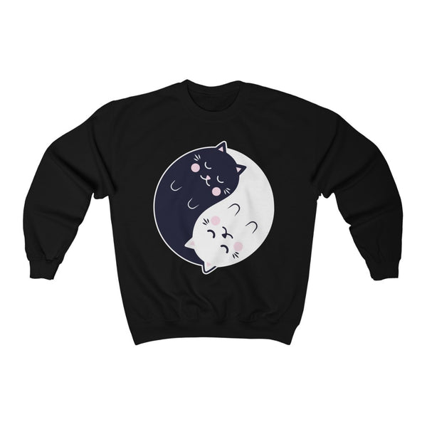 Ying Yang Cat Crewneck Sweatshirt