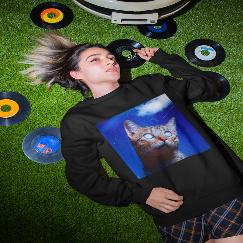 Cat Crewneck Sweatshirt