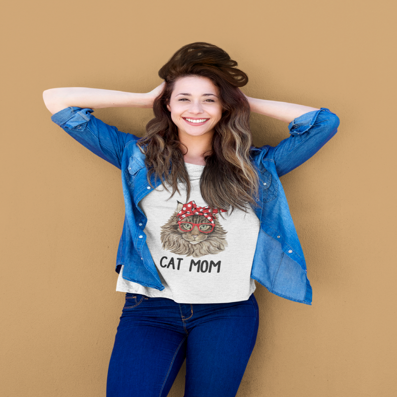 Cat mom Jersey T Shirt - Sinna Get